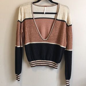 Free People Gold Dust Sweater